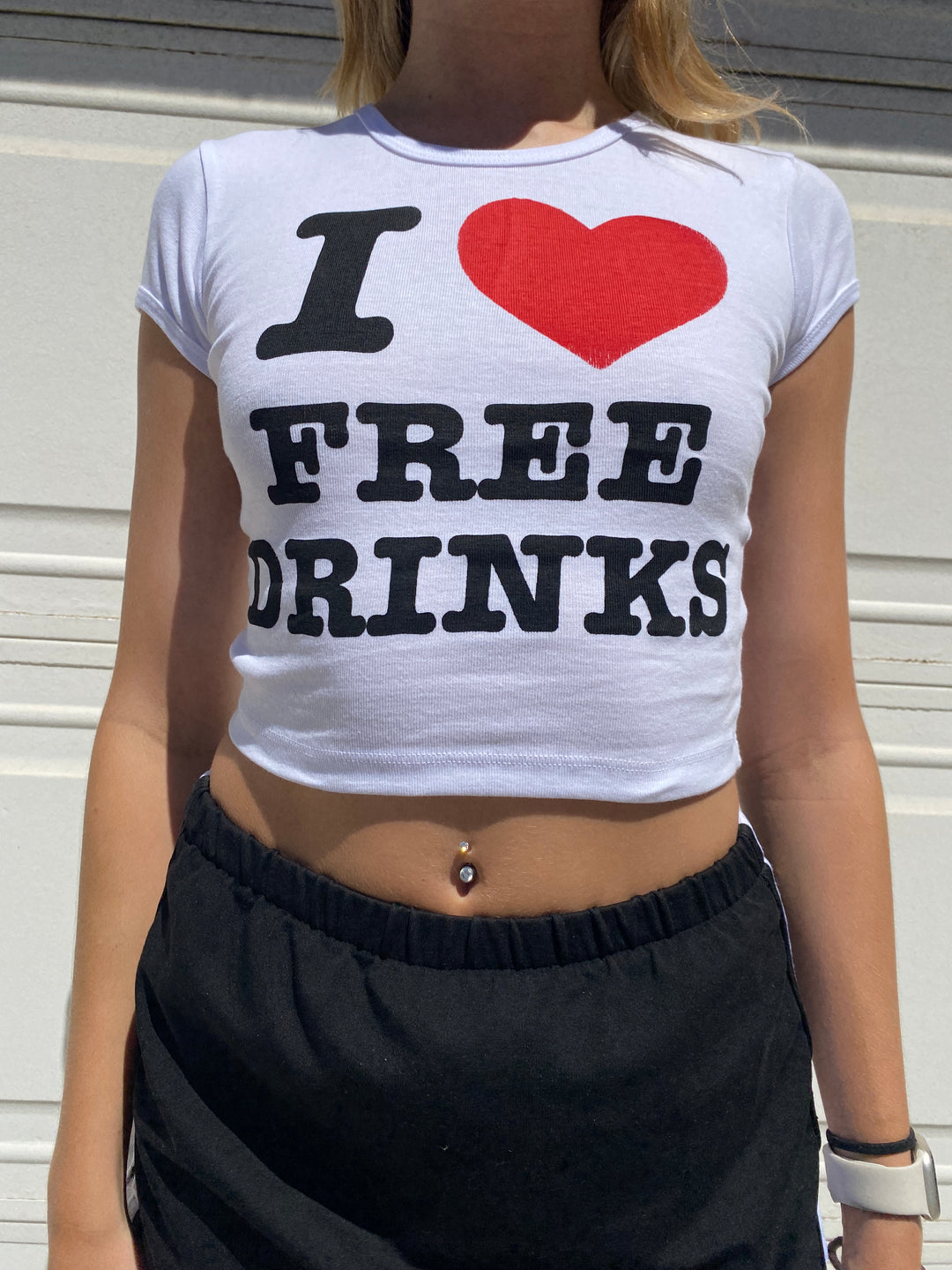 T-Shirt "I love free drinks"