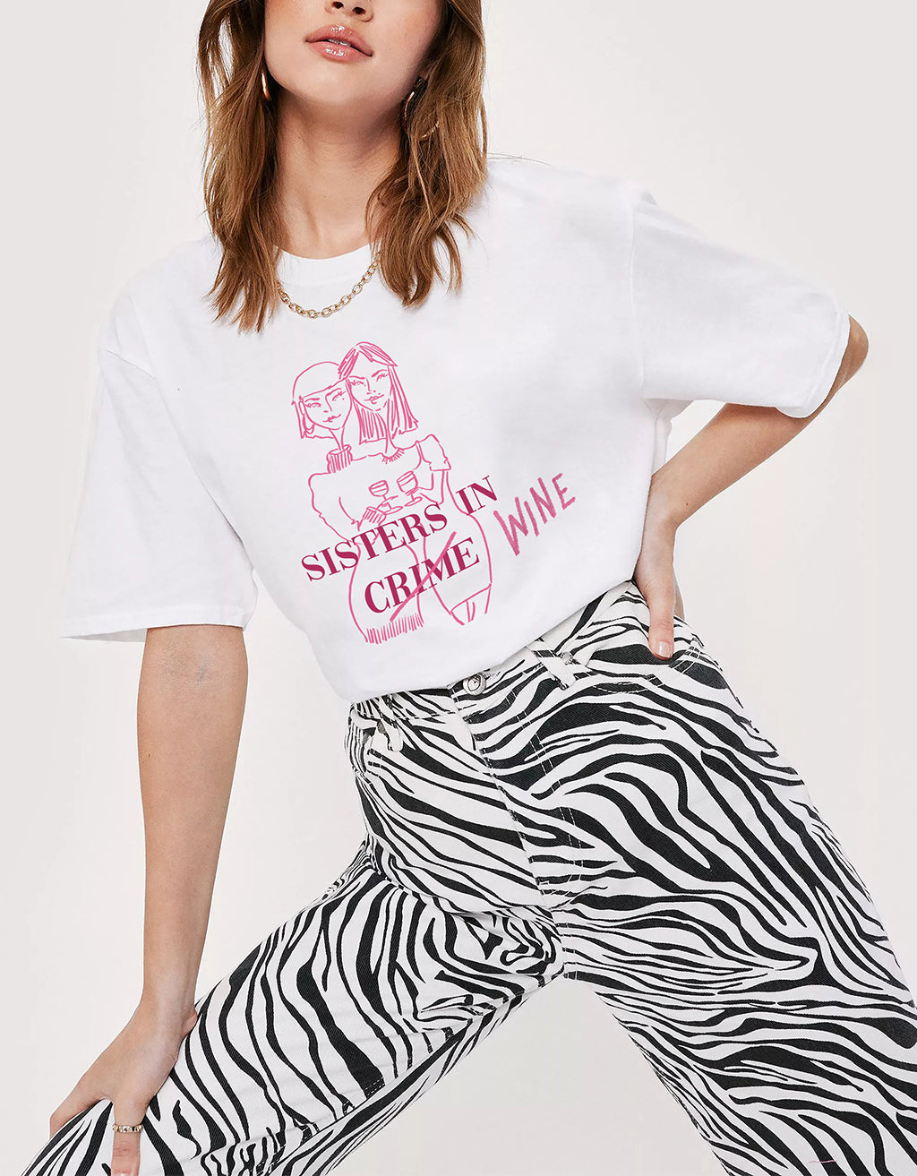 T-Shirt  "Sisters in wine"