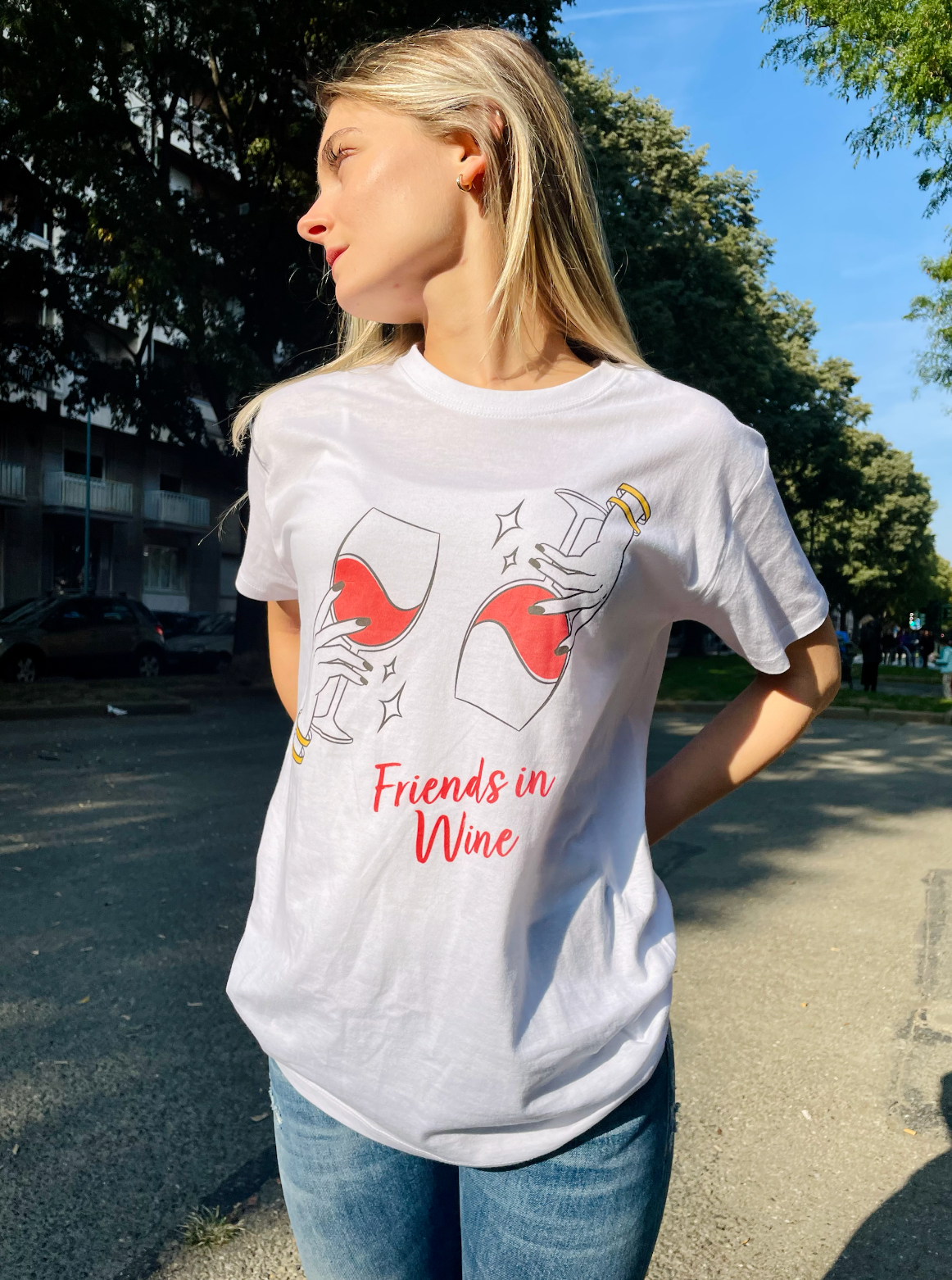 T-Shirt  "Friends in Wine"